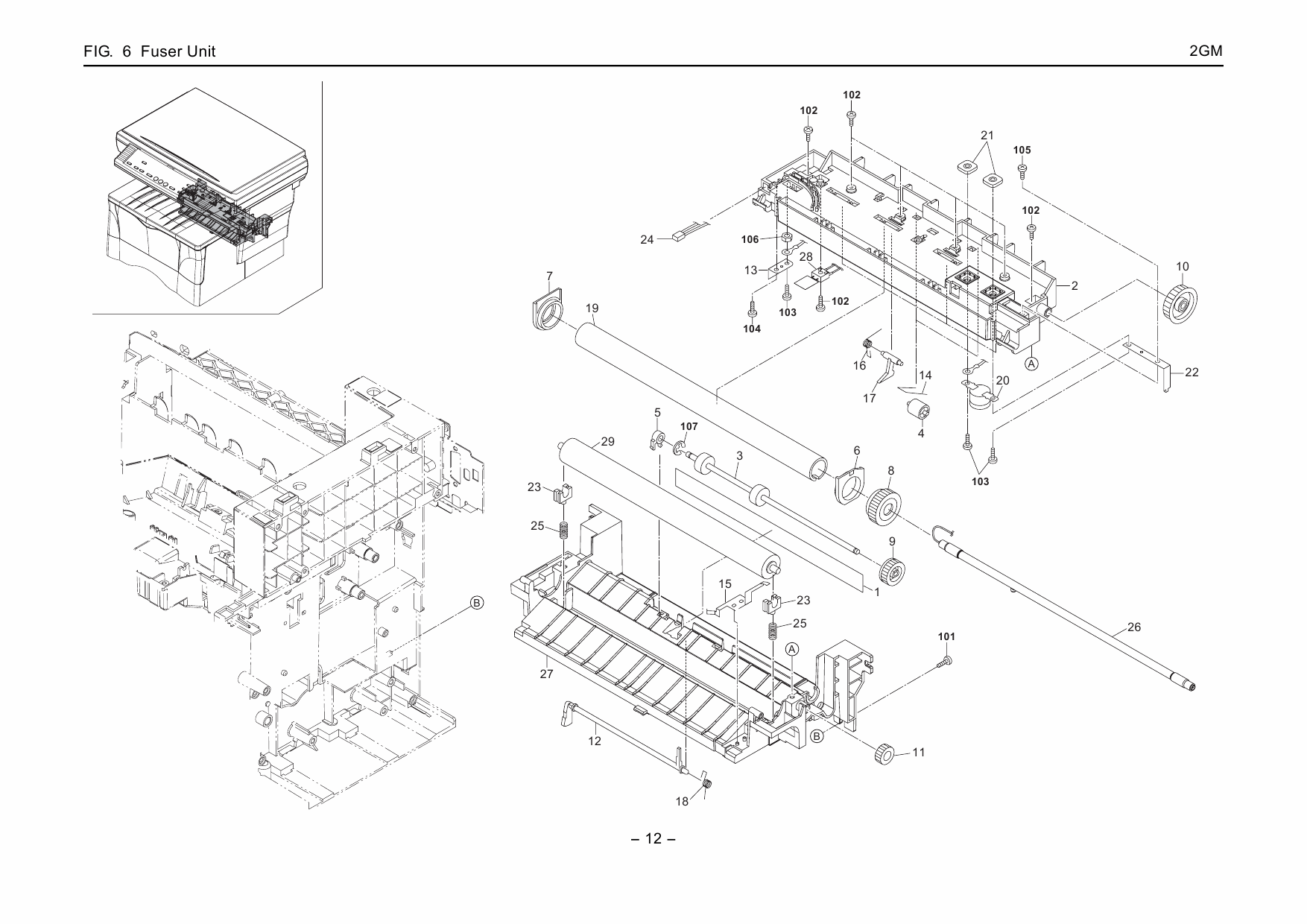 KYOCERA MFP FS-1118MFP KM-1820 Parts Manual-6